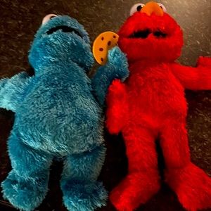 Tickle me Elmo and Cookie Monster